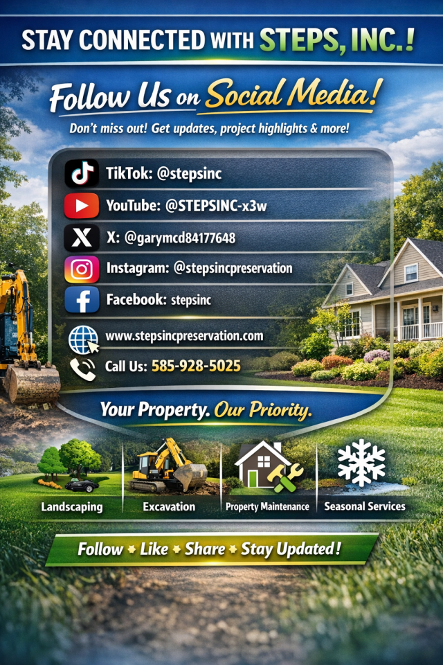 Excavtion, Driveway, Steps, Site Work, Landscape